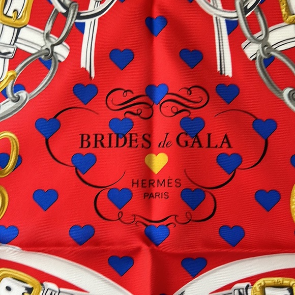 Limited Edition Authentic HERMES Brides De Gala 90cm Silk Scarf. - Picture 3 of 8